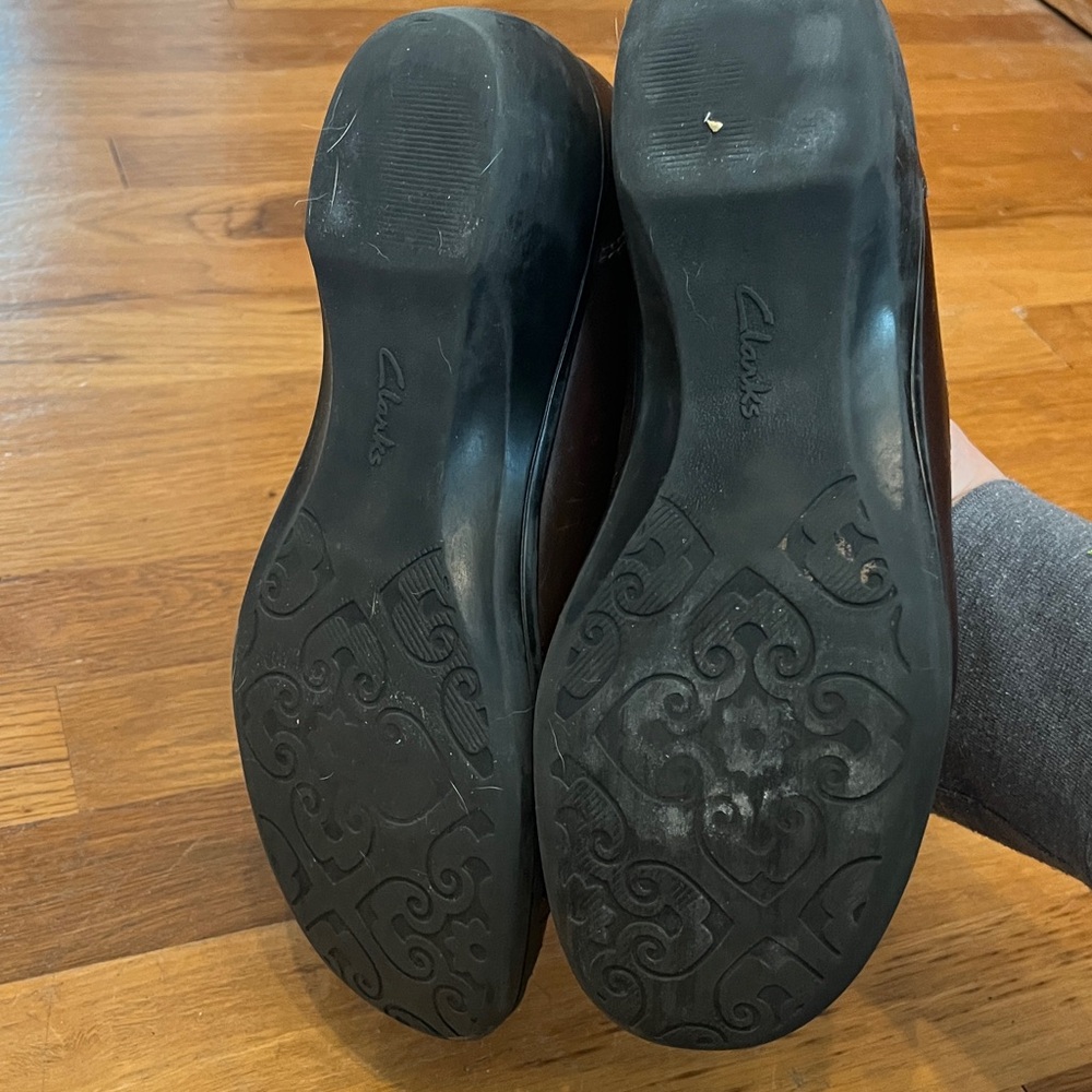 Leather Clarks (loafers) Dark Brown - Picture 4 of 5
